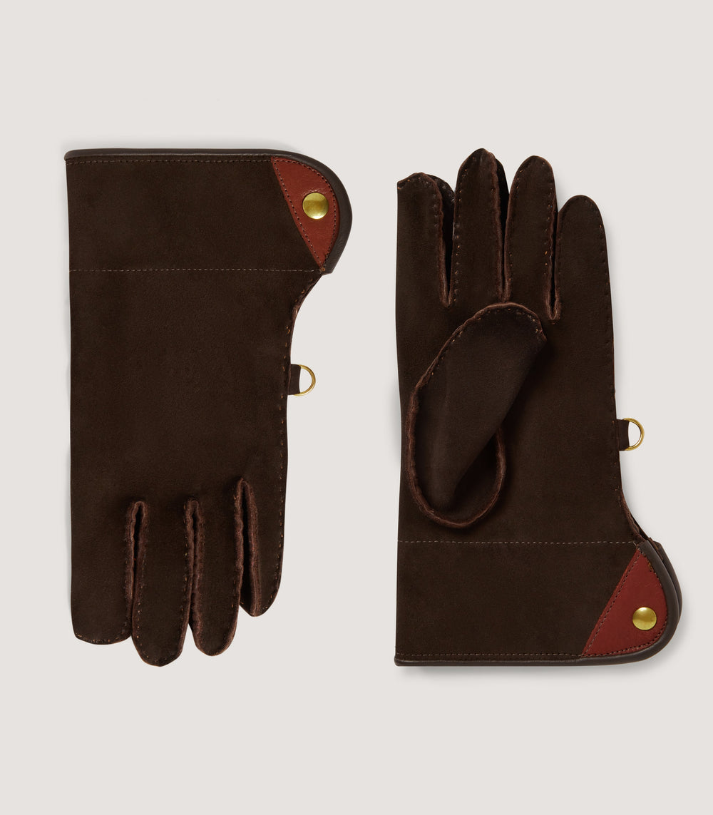 Short Falconry Glove with Single Thickness in Cork