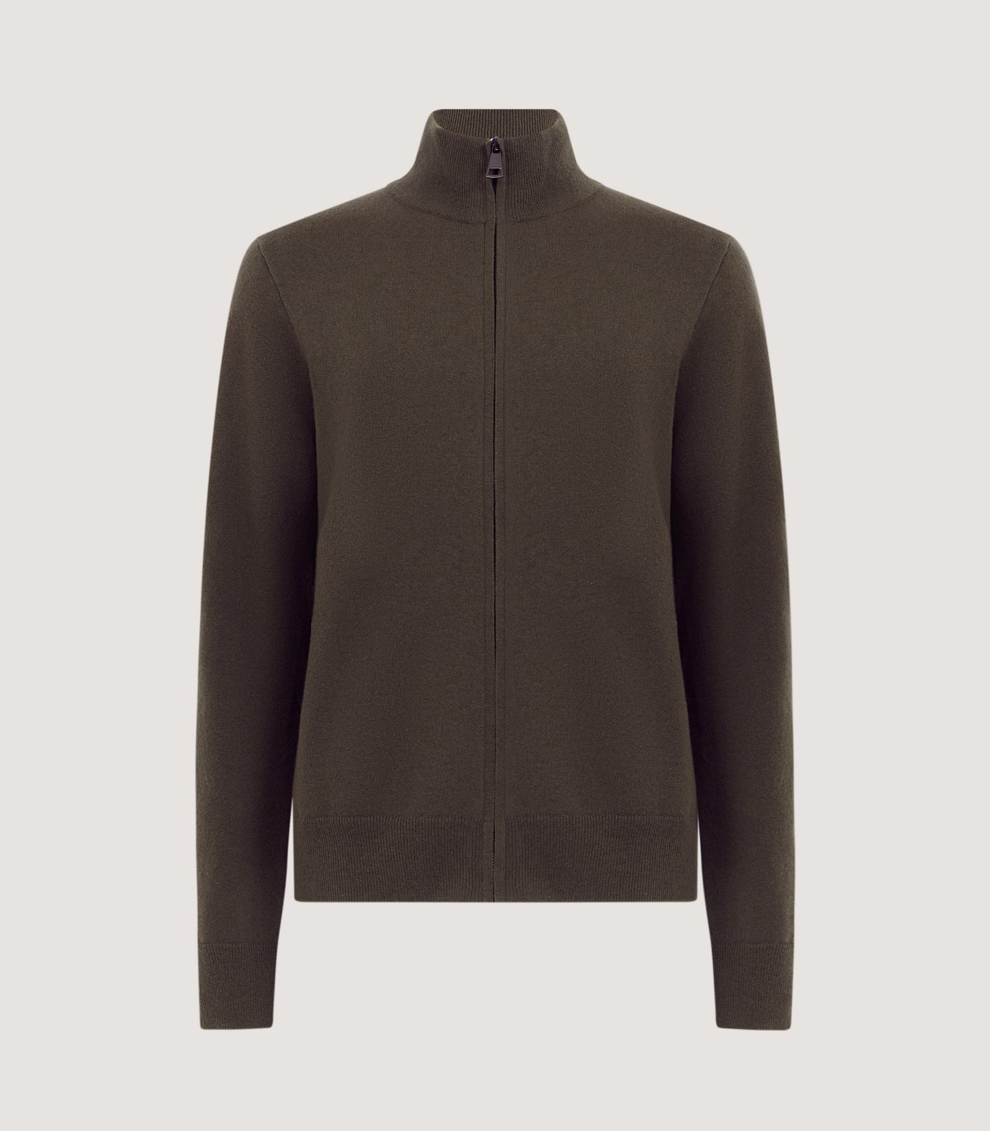 Men's Halkin Technical Zip Front Cardigan in Loden