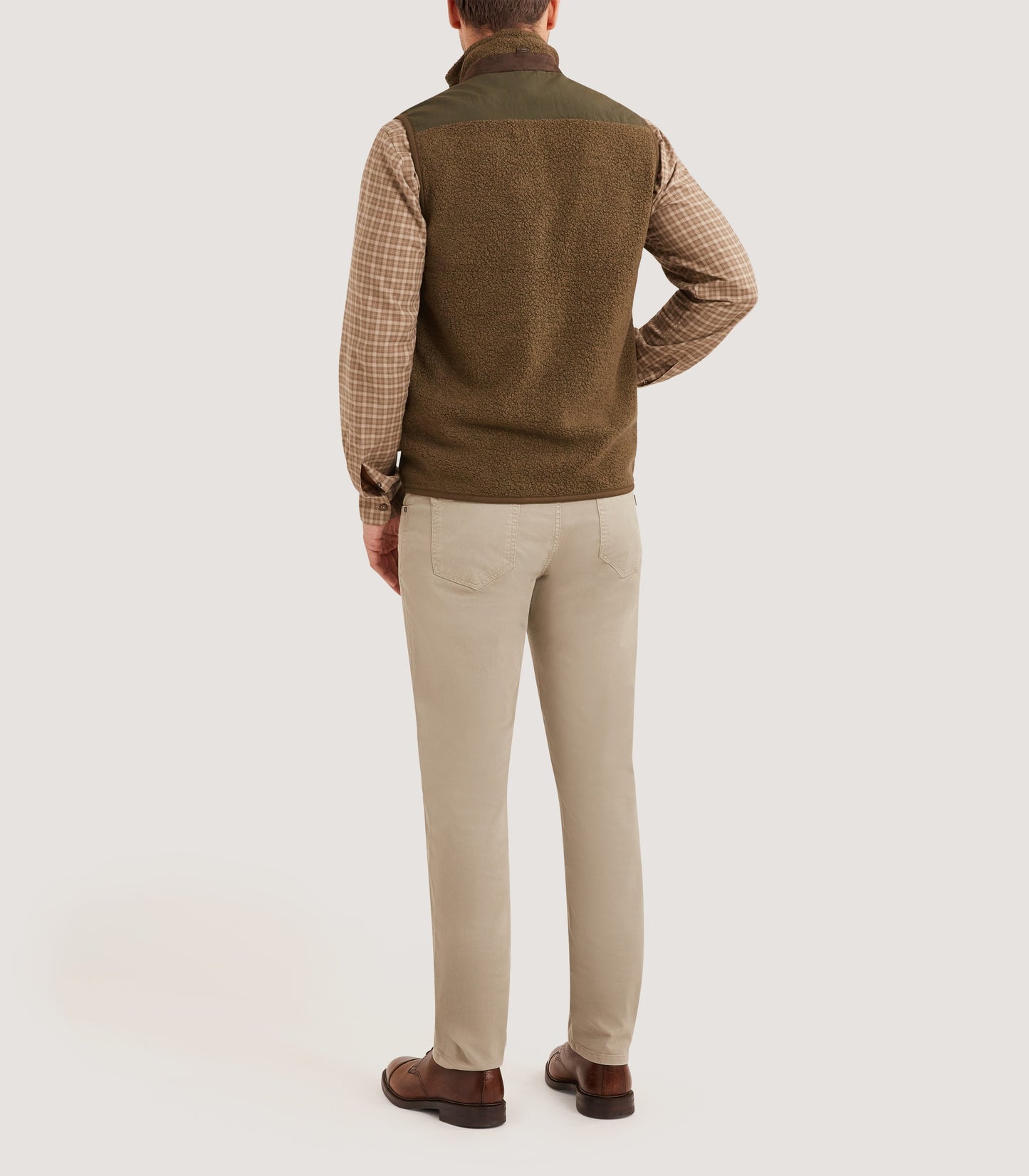 Men's Merino Purdey Fleece Gilet In Lichen