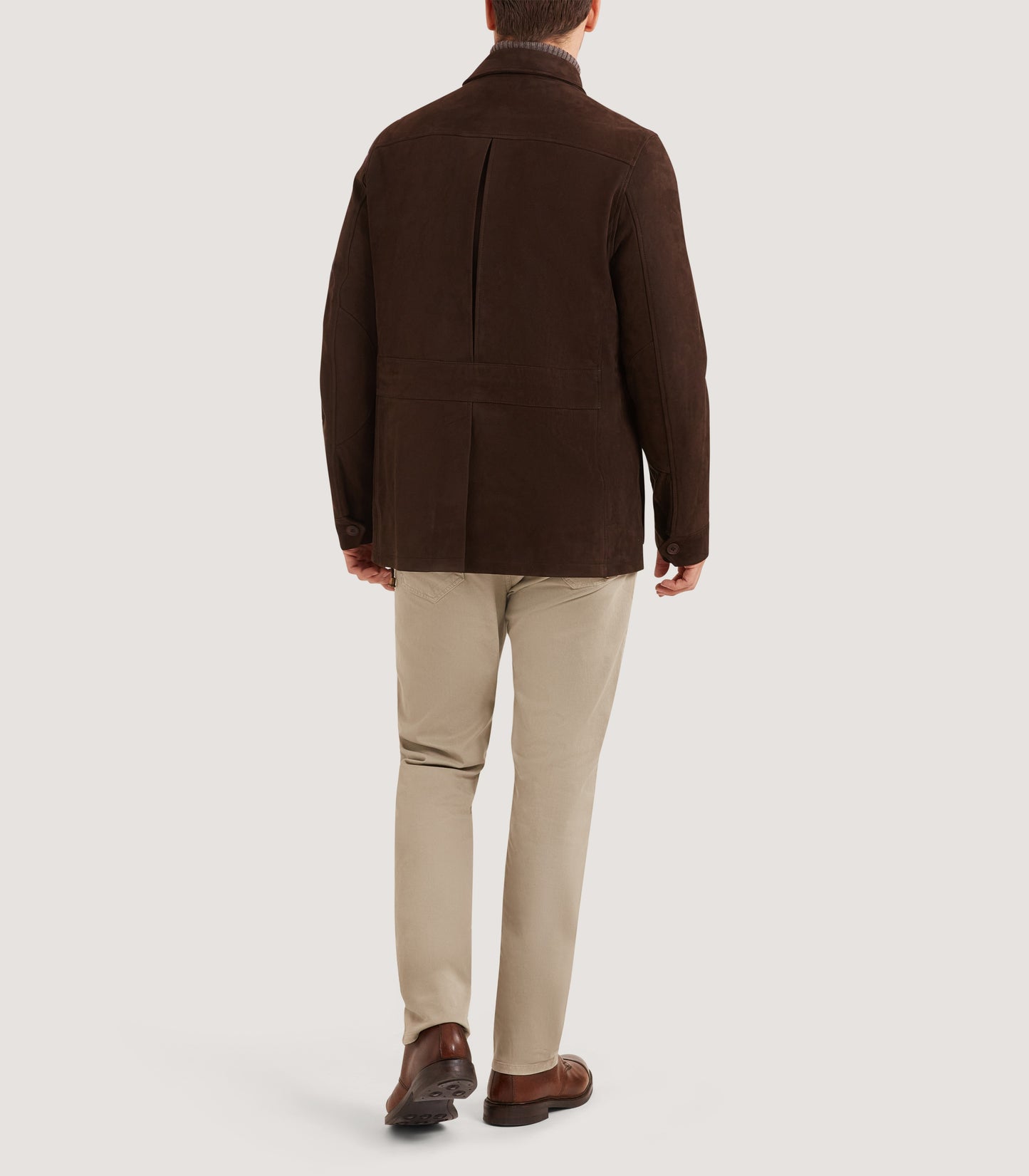 Men's Kensington Nubuck Jacket In Dark Brown