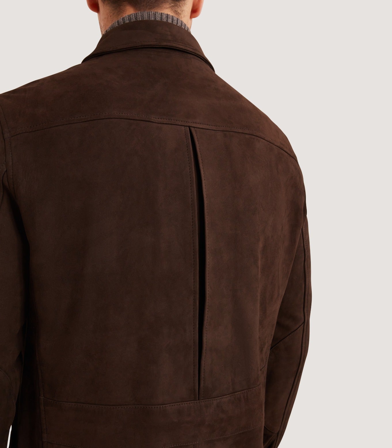 Men's Kensington Nubuck Jacket In Dark Brown