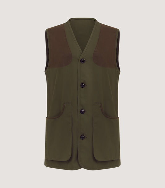 Men's Dawson Lightweight Shooting Vest in Dark Green