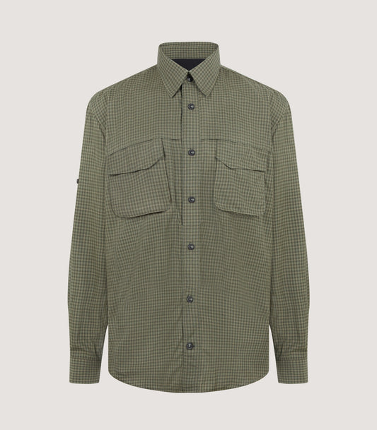 Men's Technical Merino Grouse Shirt in Loden