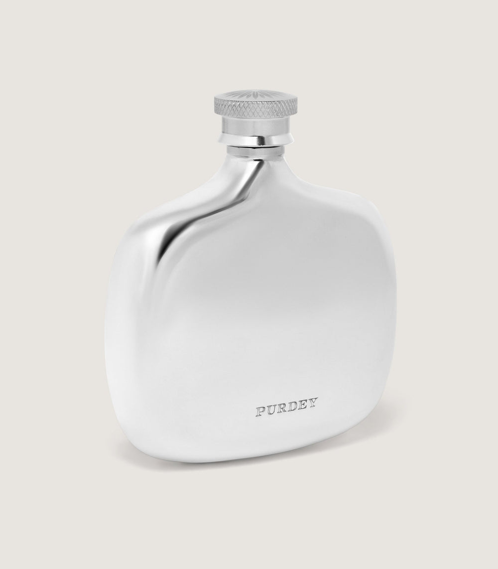 Small Pocket Flask In Pewter