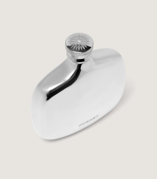 Small Pocket Flask In Pewter