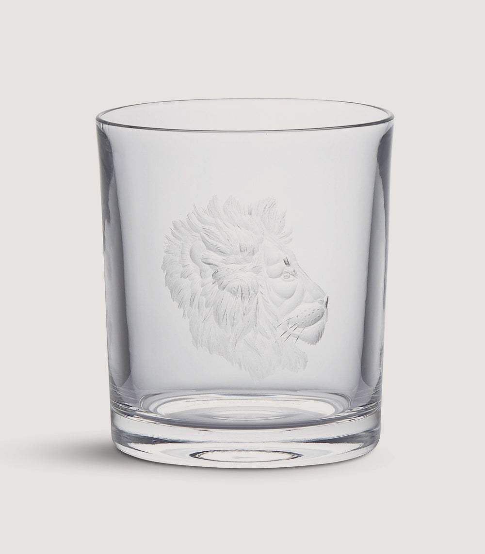 Big Five Crystal Tumbler - Lion