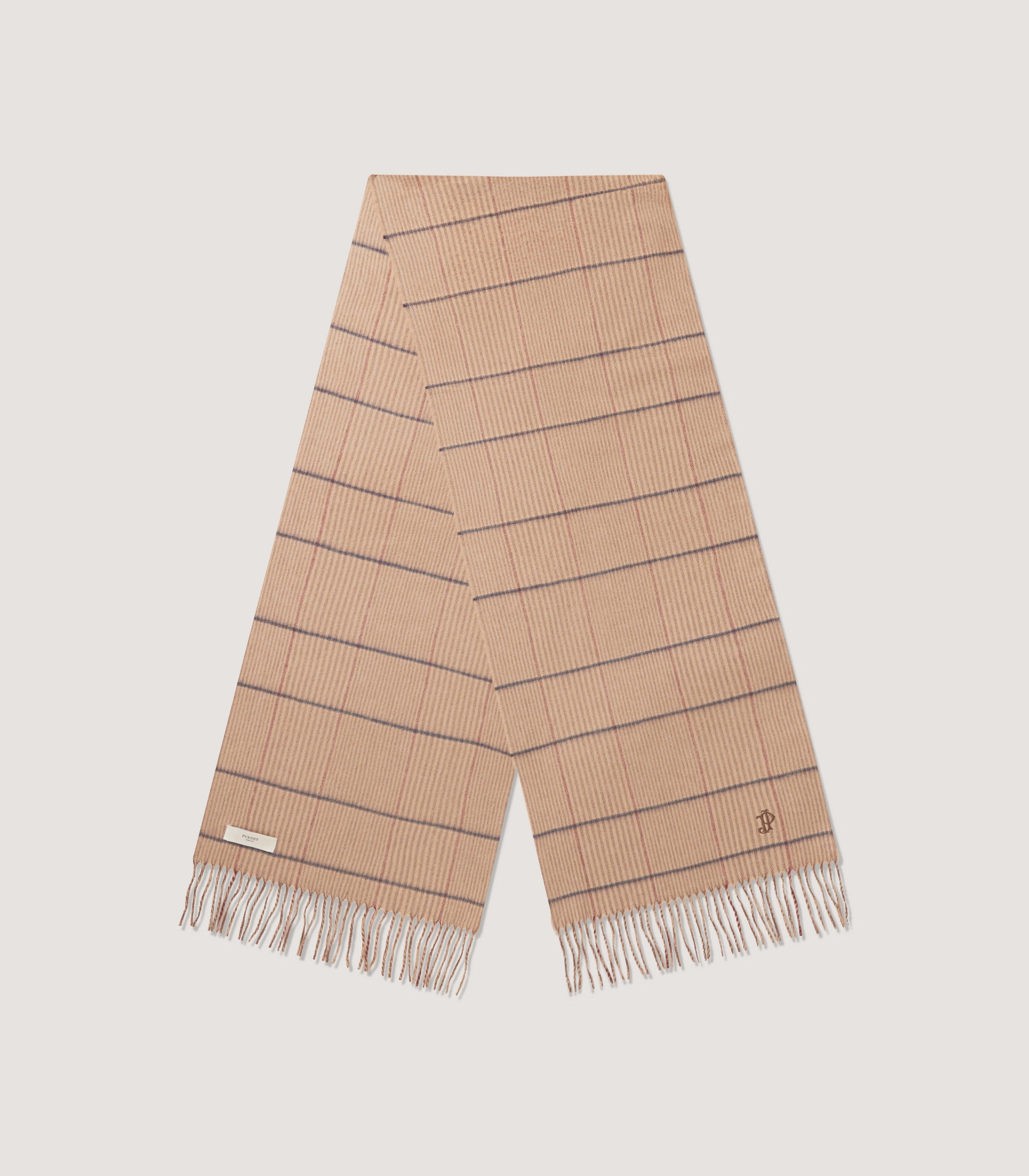 WINDOWPANE CHECK CASHMERE STOLE Fashion Culture Windowpane Check