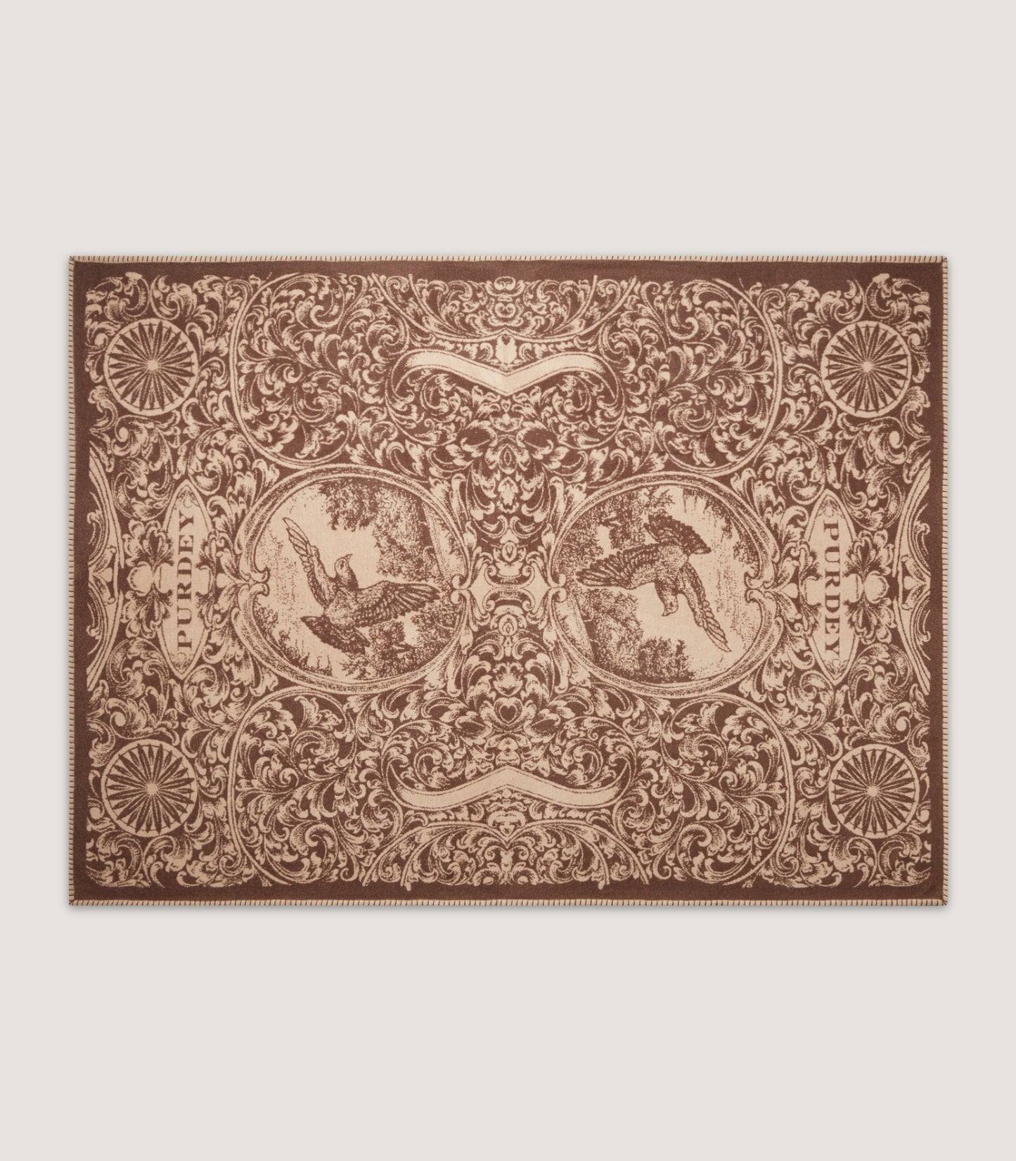 Rose and Scroll Landscape Blanket