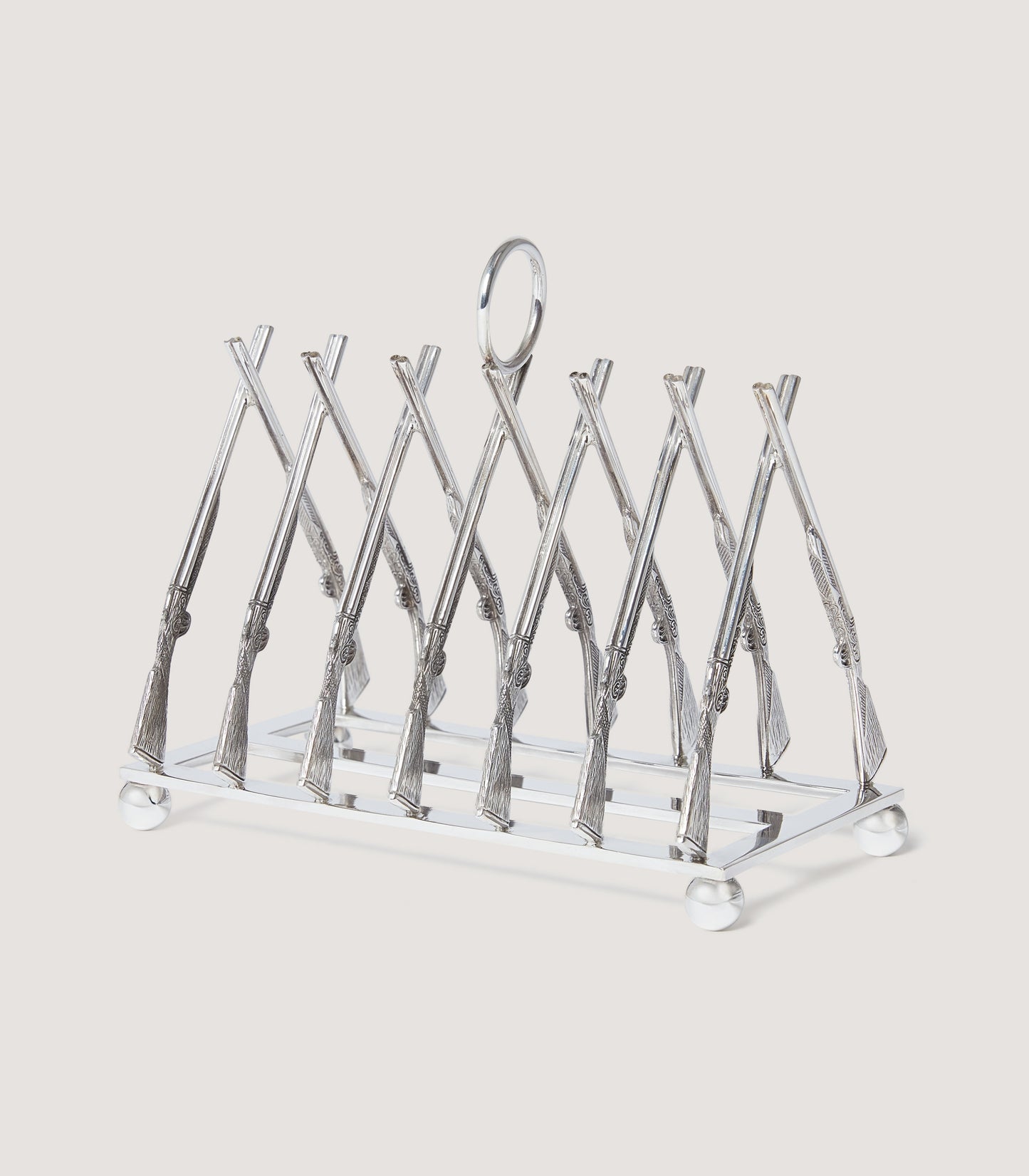 Silver Toast Rack In Silver