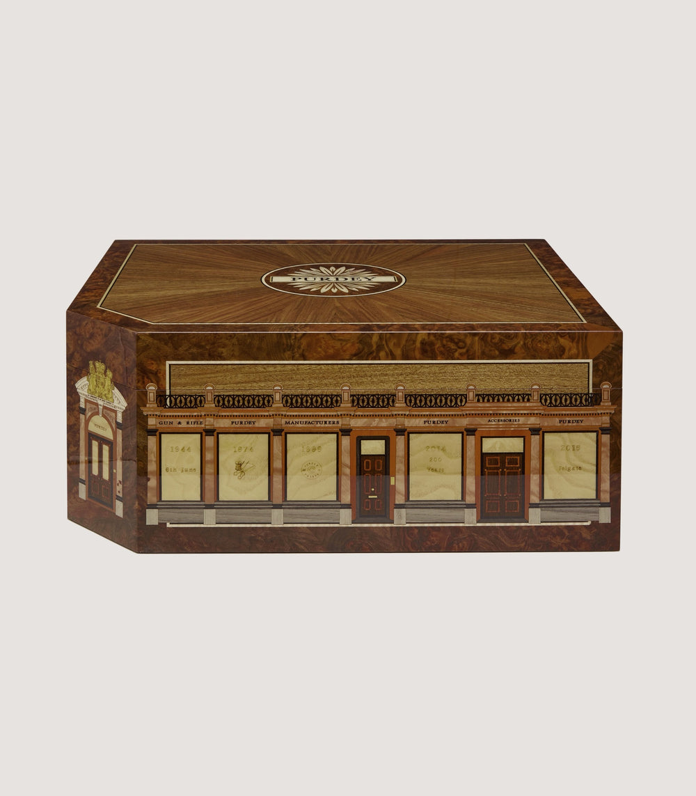 Audley House Marquetry Humidor In Natural