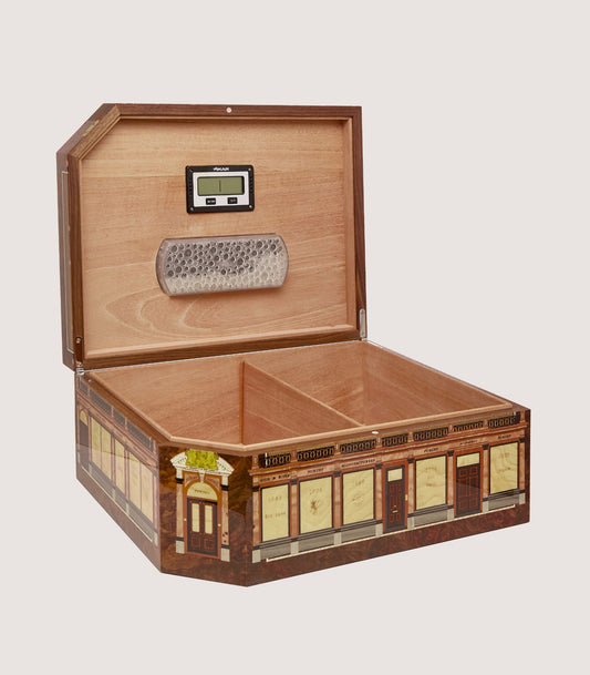 Audley House Marquetry Humidor In Natural