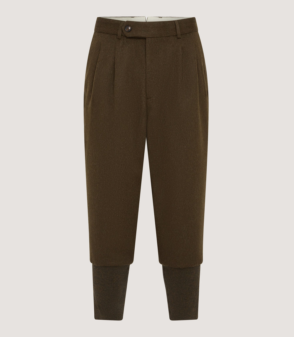 Men's Two Pleat Breek with Storm Cuff in Loden