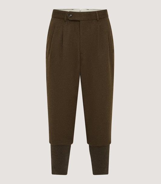 Men's Two Pleat Breek with Storm Cuff in Loden