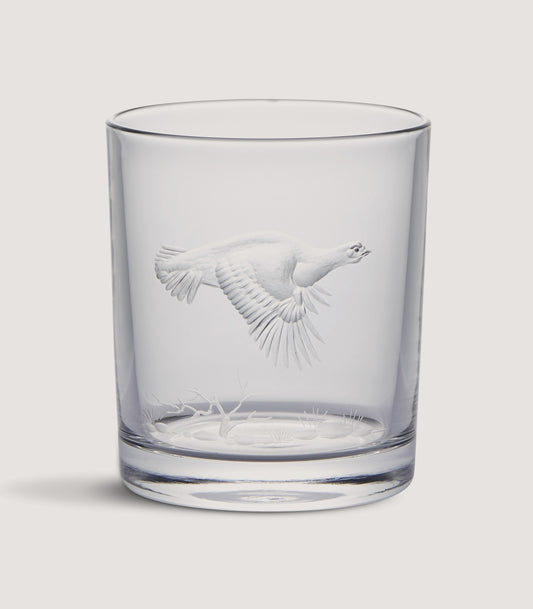 Crystal Tumbler - Flying Grouse