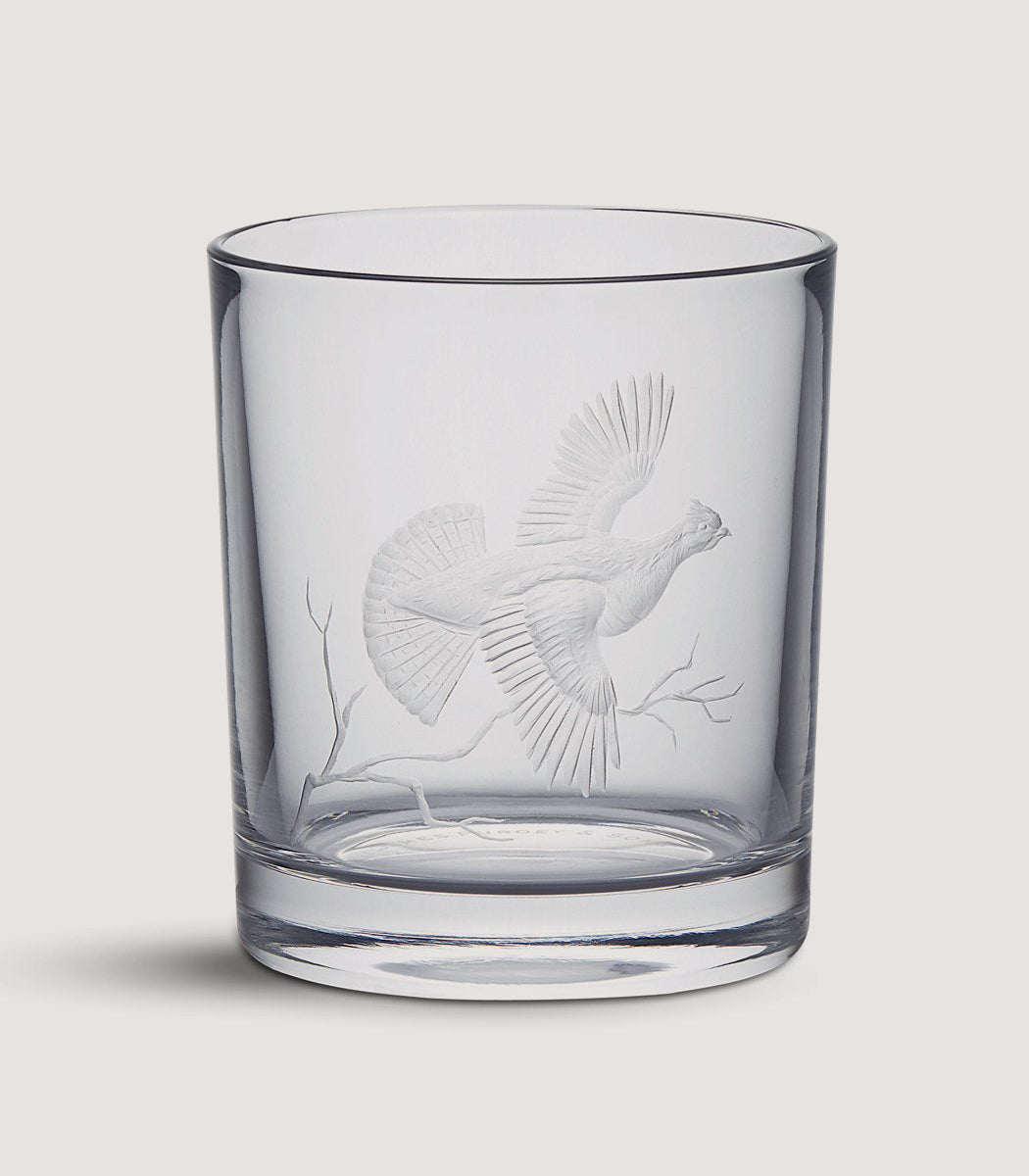 Crystal Tumbler - Ruffed Grouse