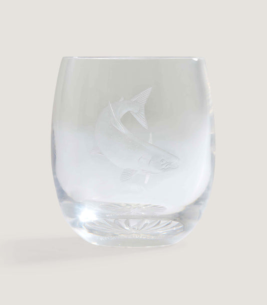 Copper Wheel Engraved Macnab Challenge Atlantic Salmon Crystal Tumbler