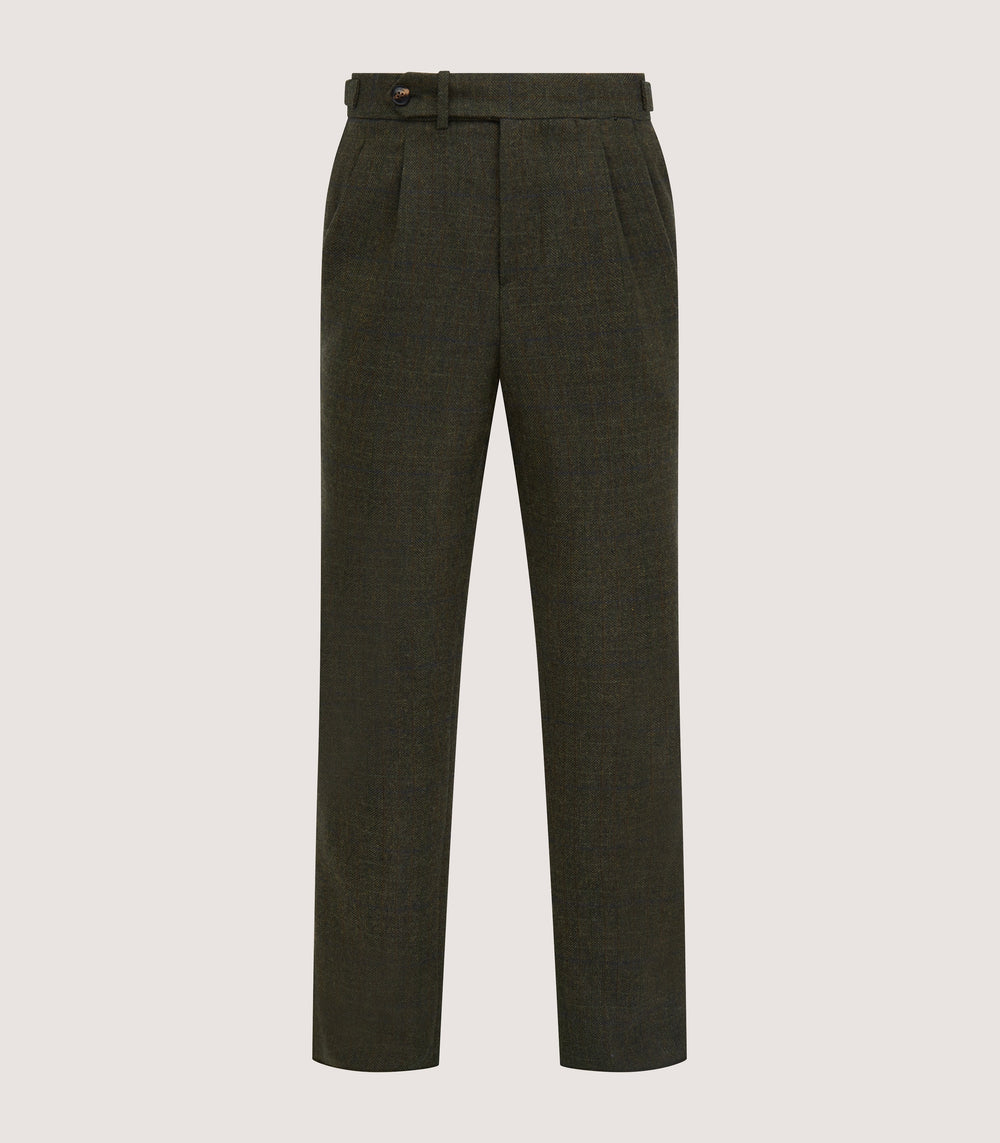 Men's Tweed Two Pleat Sporting Trousers In Strathbeg