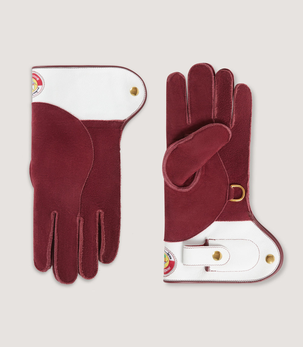 Qatar Flag Falconry Glove with Knife Pocket