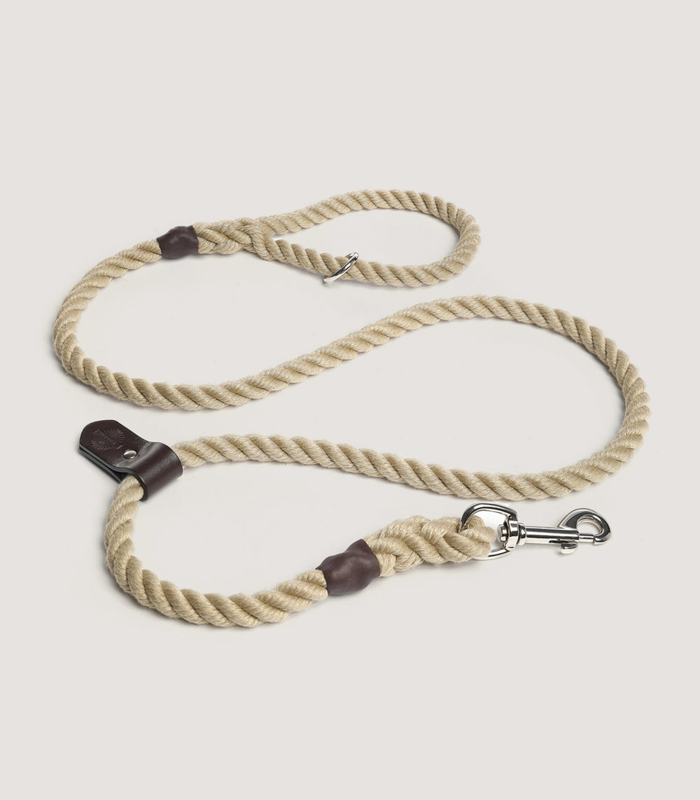 Open Rope Lead Purdey | Field | Heavyweight Rope Lead In Natural