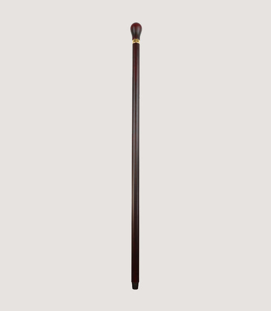 Turned Maple Tippling Stick With Flask