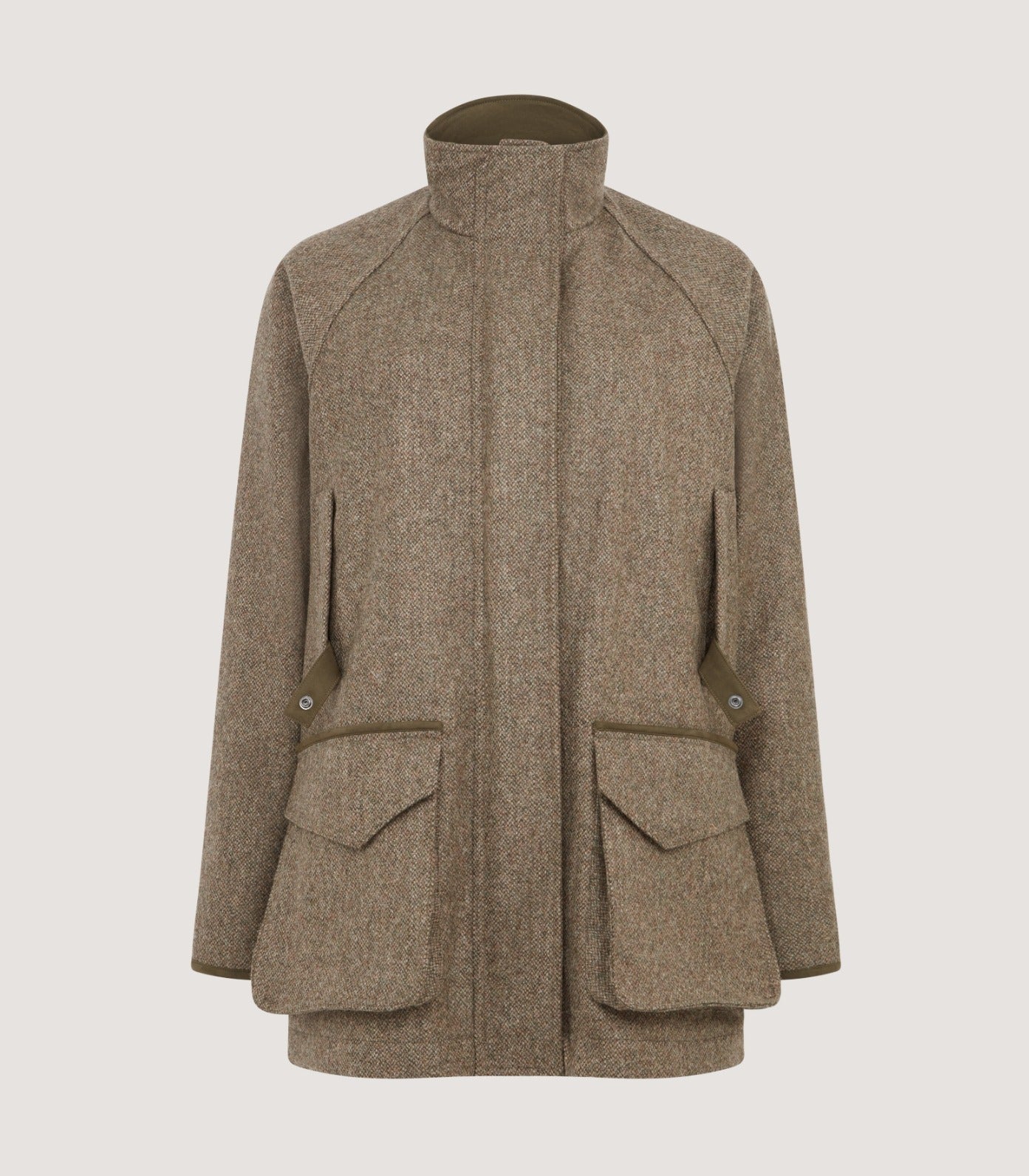 Women's Lightweight Tweed Field Coat in Acorn