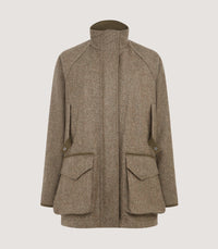Women's Lightweight Tweed Field Coat in Acorn