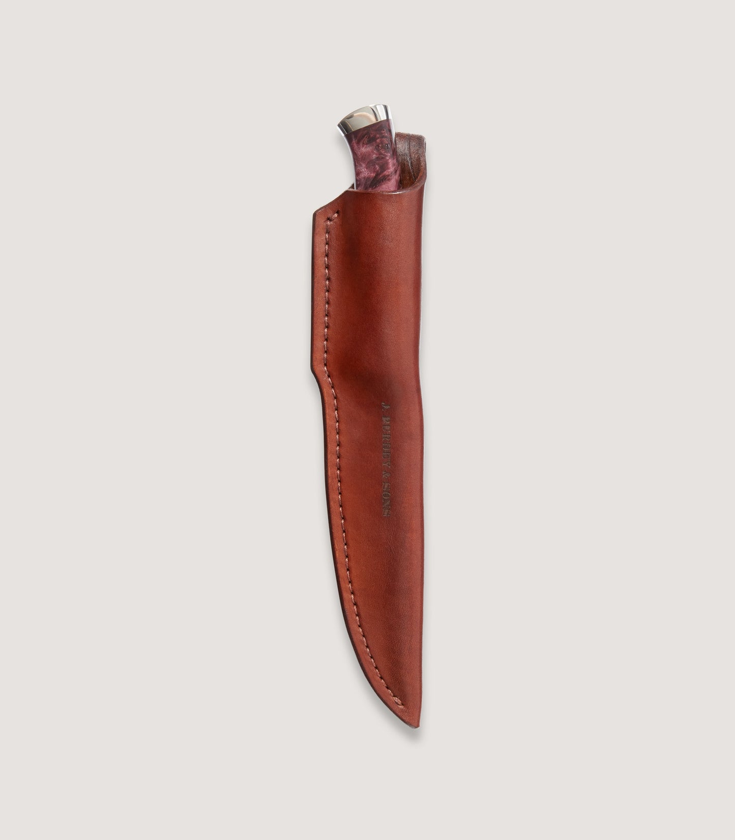 Damascus Through Tang Knife