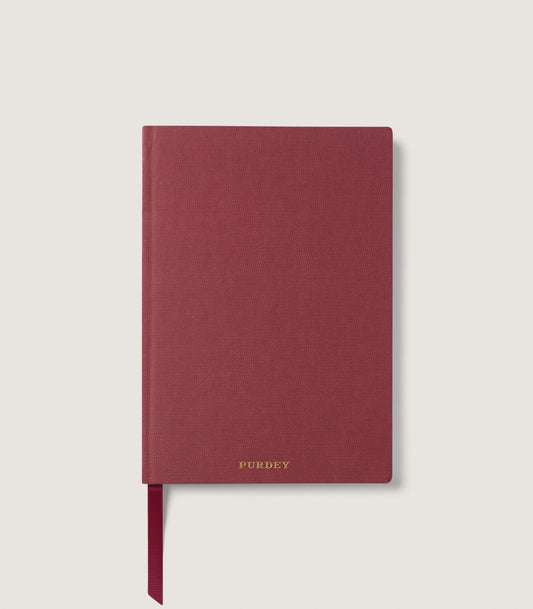 Purdey Notebook in Burgundy