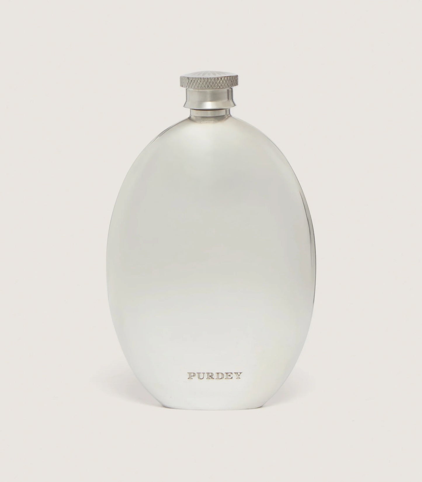 Oval Pewter Flask In Pewter