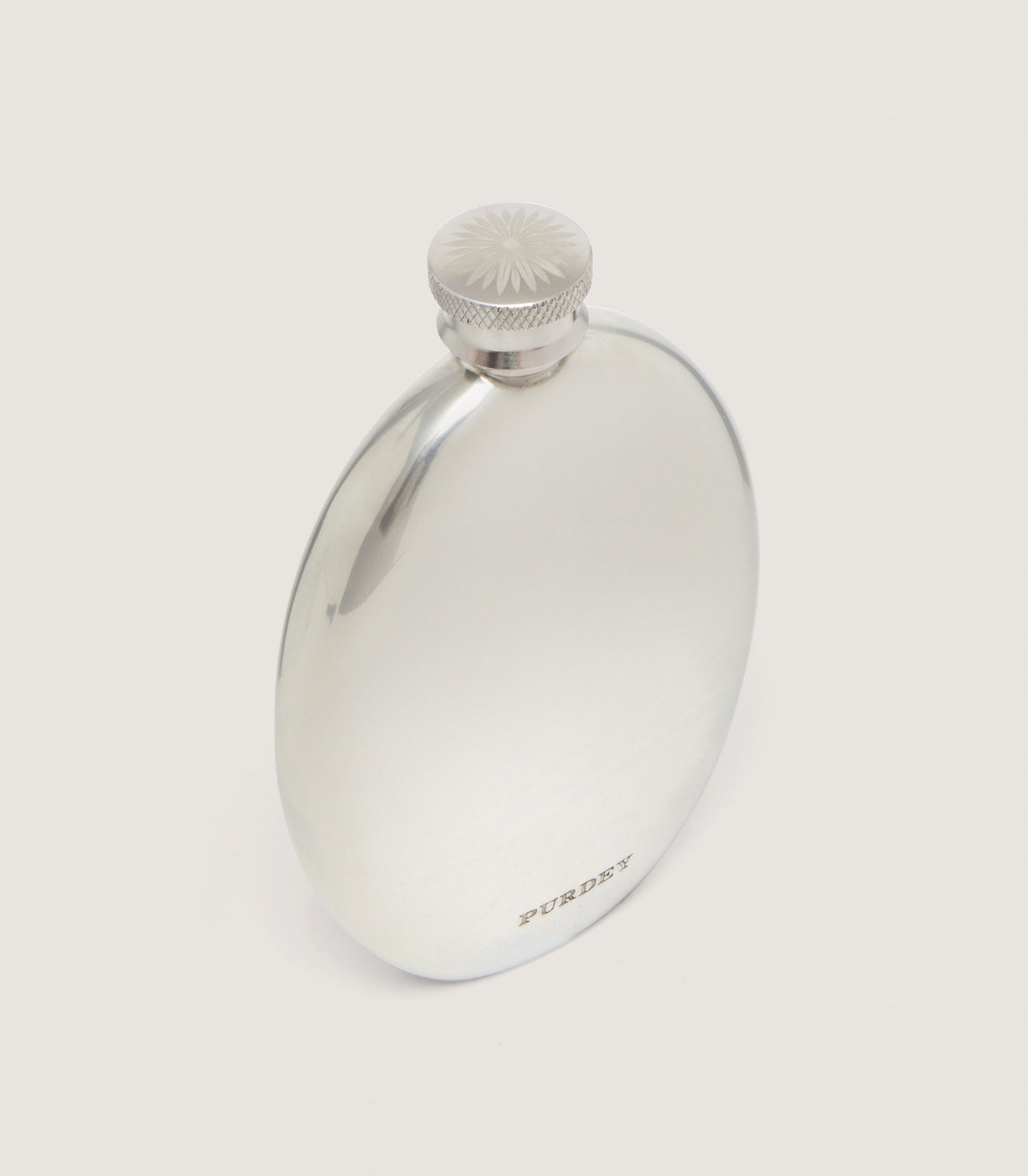 Oval Pewter Flask In Pewter