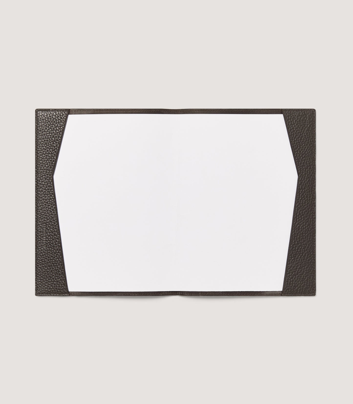 Leather Notebook Cover in Dark Brown