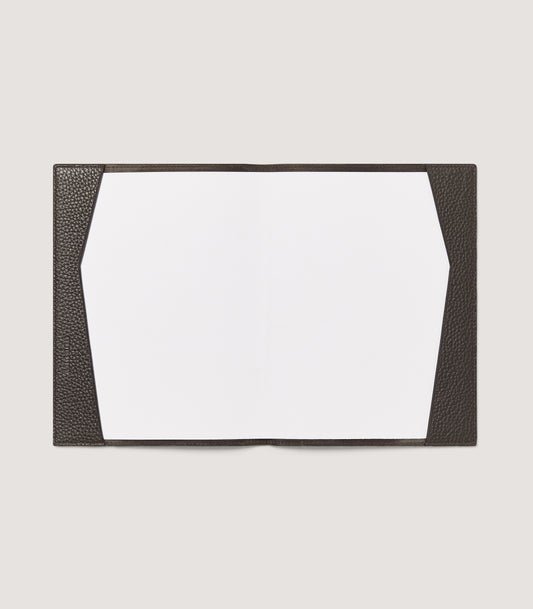 Leather Notebook Cover in Dark Brown