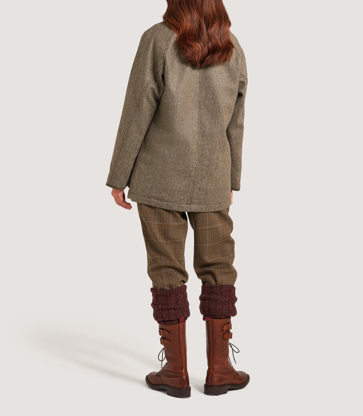 Women's Lightweight Tweed Field Coat in Acorn