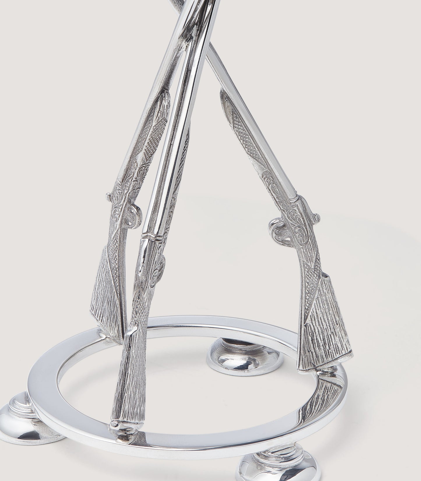 Sterling Silver Sporting Candlestick