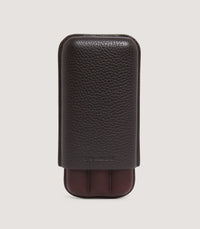 Three Cigar Leather Holder