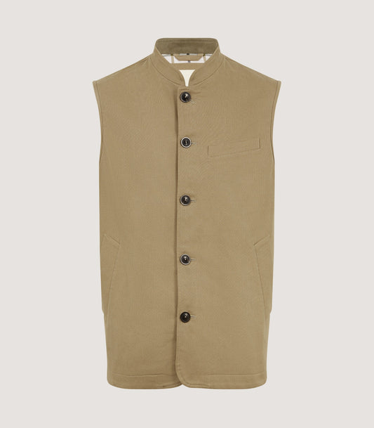 Men's Summer Orsett Gilet in Taupe