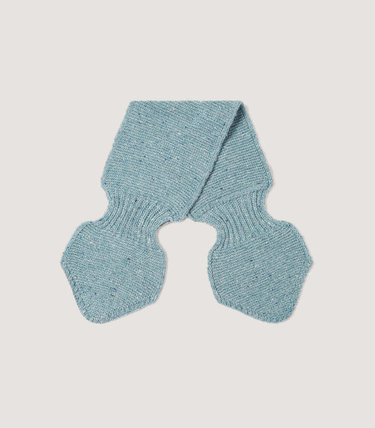 Bow Neck Scarf in Duck Egg Blue
