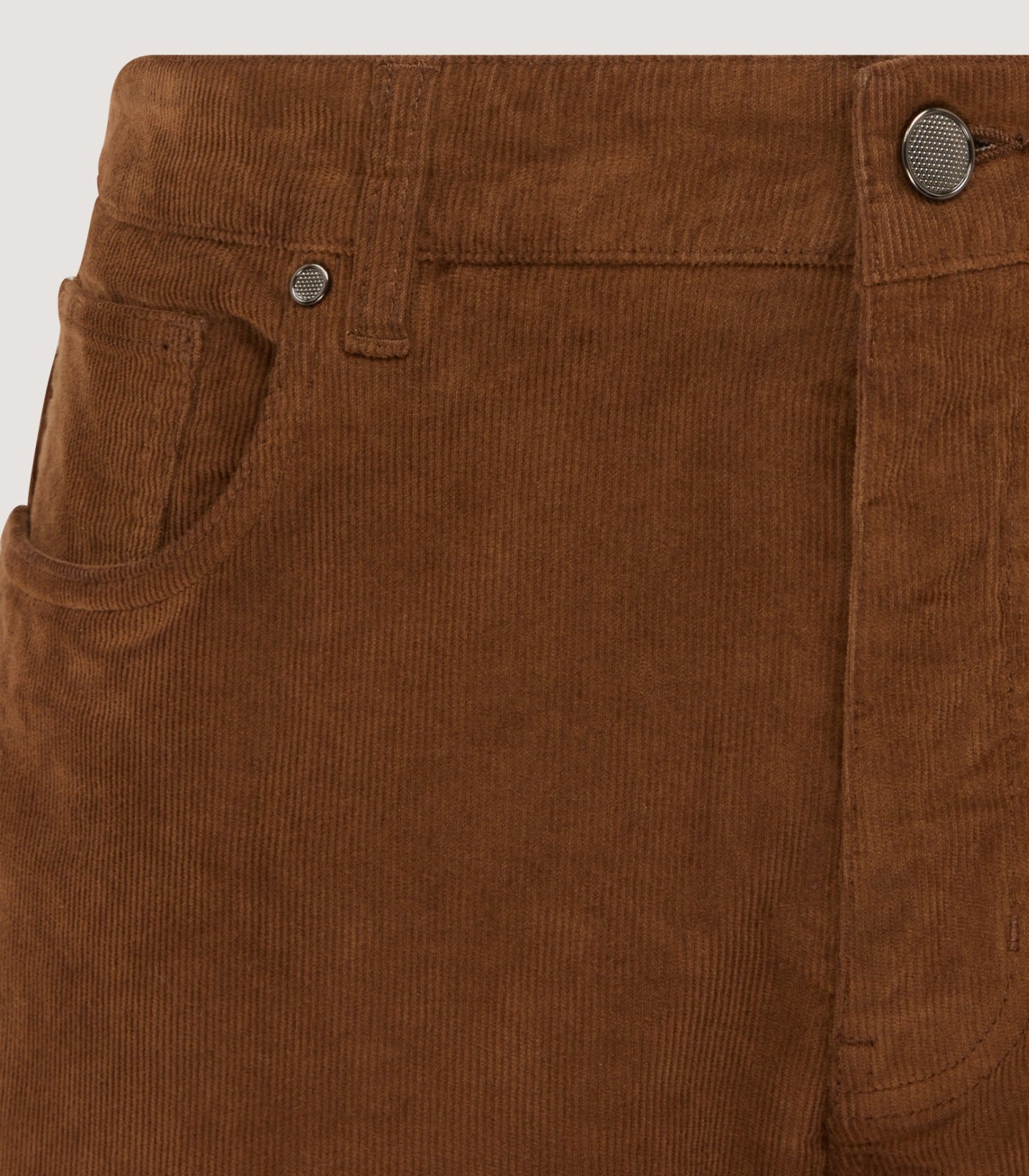 Men's Five Pocket Corduroy Trousers in Walnut