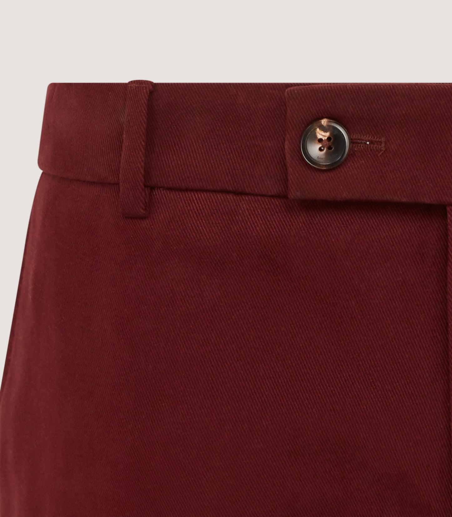 Men's Heavy Twill Flat Front Trousers in Audley Red