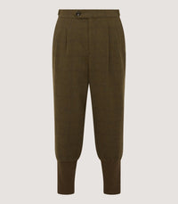 Men's Tweed Shooting Two Pleat Breek With Storm Cuff in Frederick Box Check