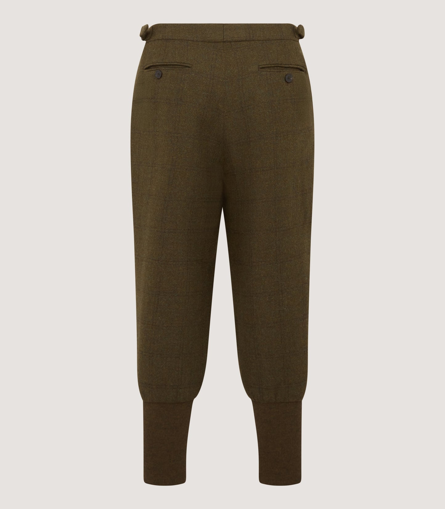 Men's Tweed Shooting Two Pleat Breek With Storm Cuff in Frederick Box Check