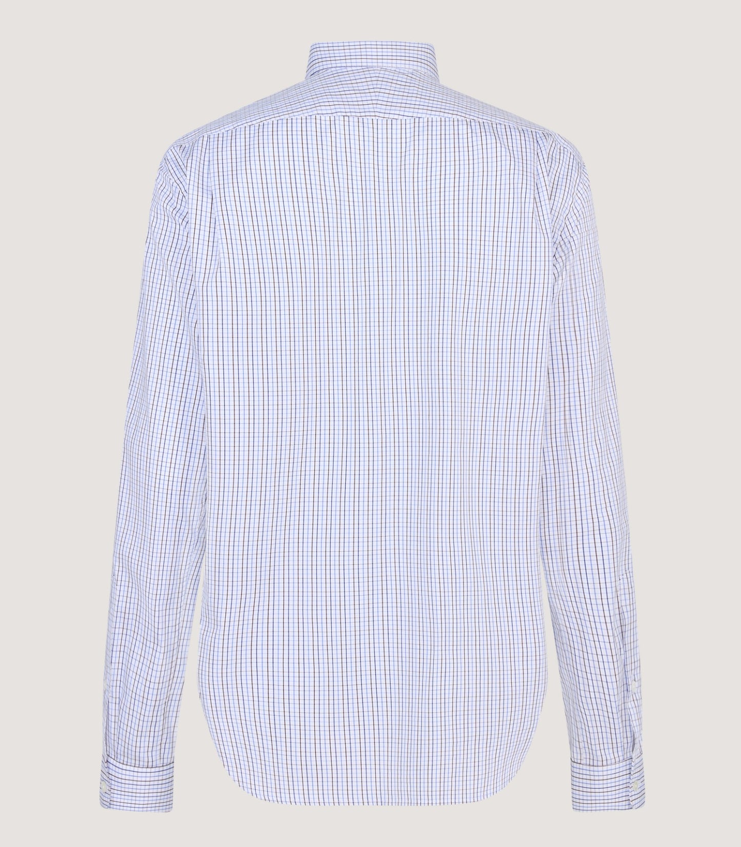 Men's Shooting Small Tattersall Shirt in Cornflower Blue