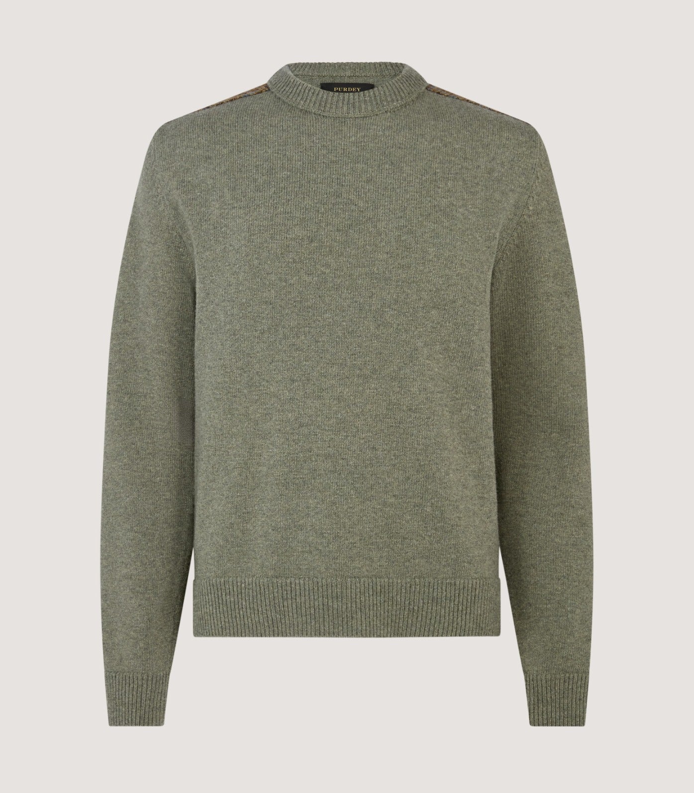 Men's Tom Purdey Round Neck Sweater in Moss