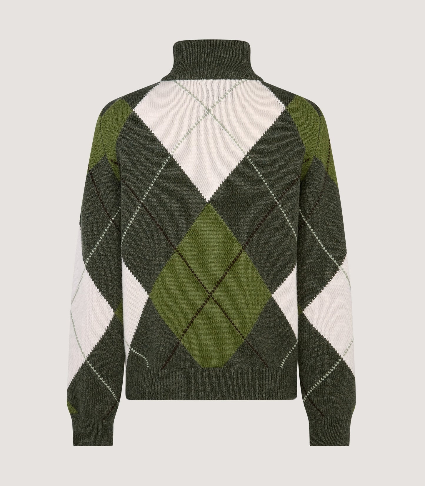 Men's Strathmore Argyle Quarter Zip Sweater in Loden