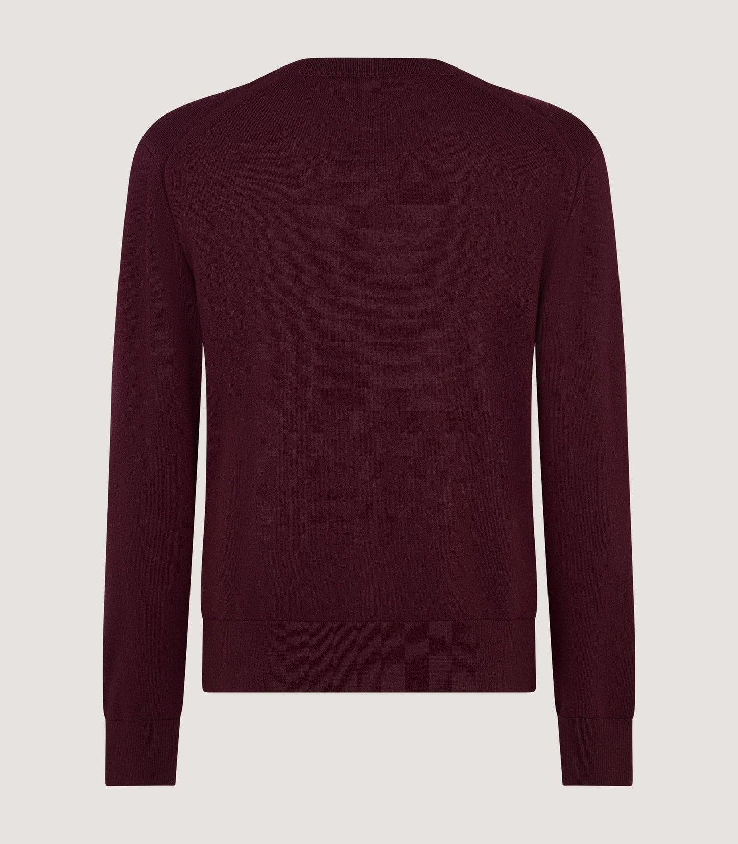 Men's Ensay British Outdoor V-Neck Jumper in Audley Red