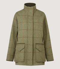 Women's Raglan Tweed Field Coat in Russel Check