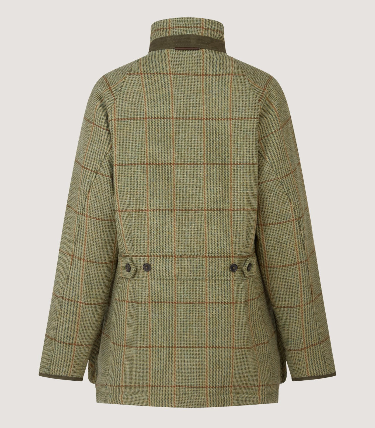 Women's Raglan Tweed Field Coat in Russel Check