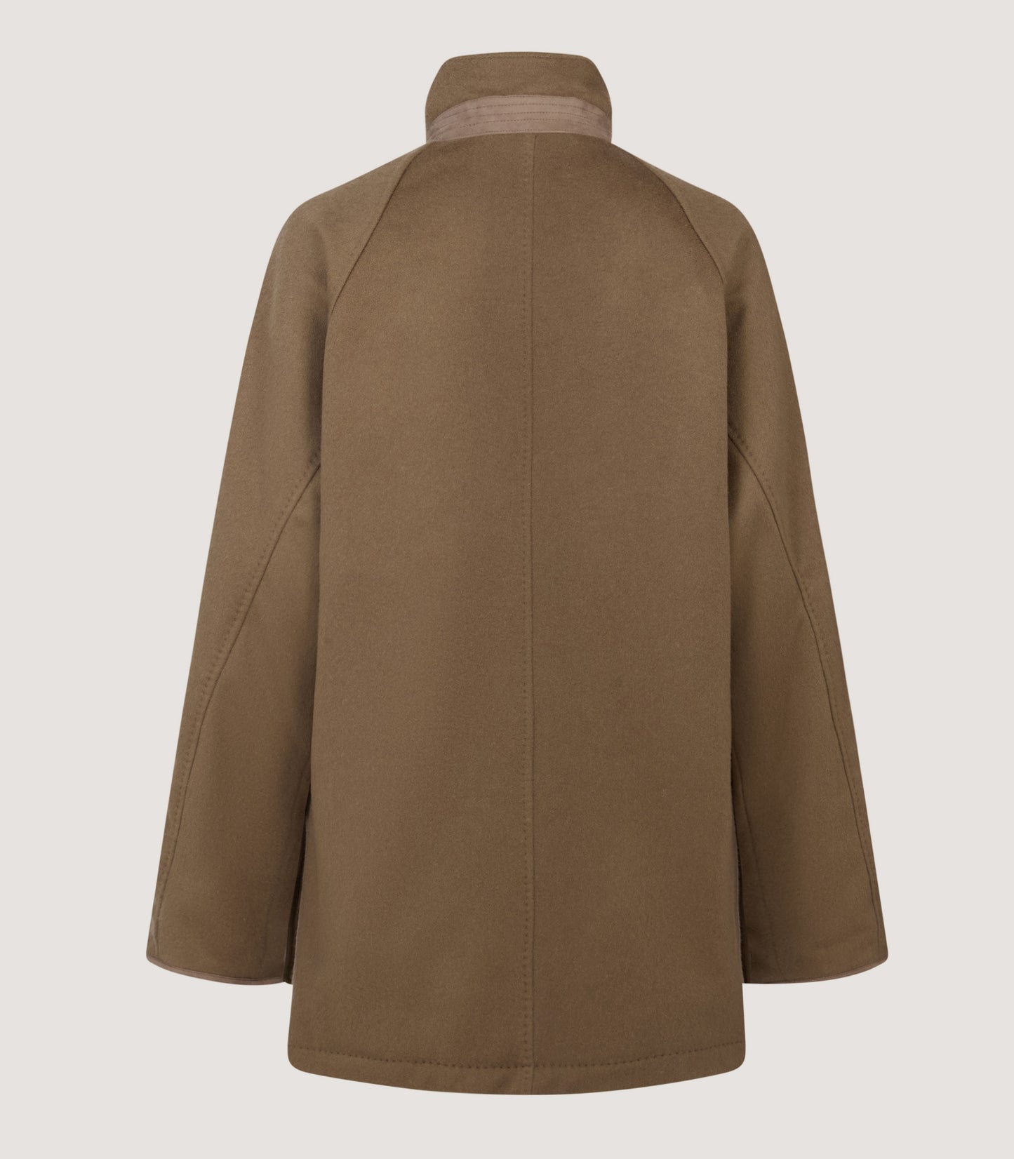 Women's Cashmere Mix Raglan Field Coat in Otter