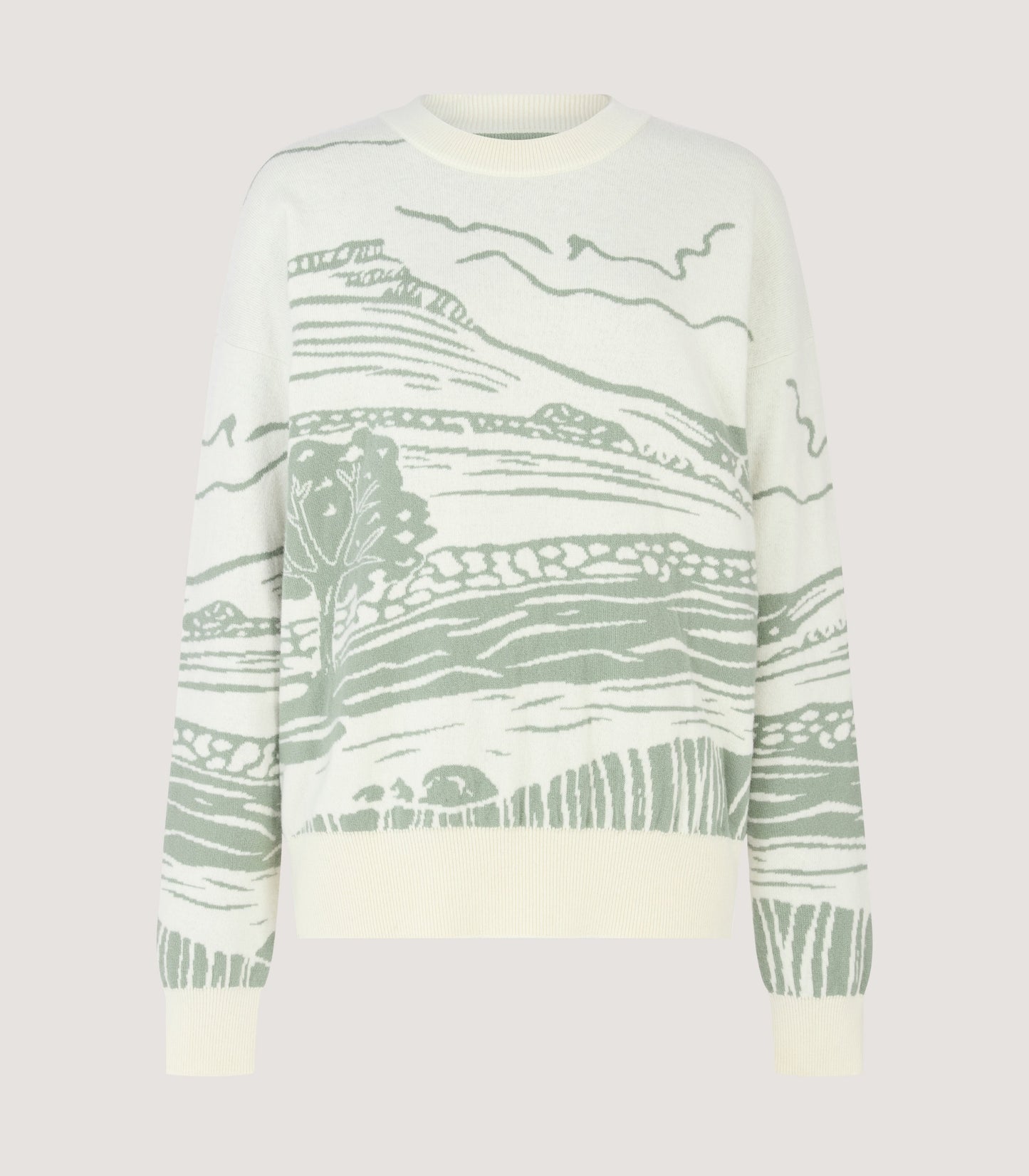 Women's British Landscape Sweater in Ivory