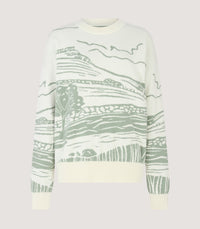 Women's British Landscape Sweater in Ivory